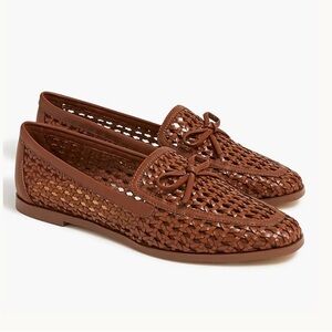 EUC Brown Woven Loafers for Women